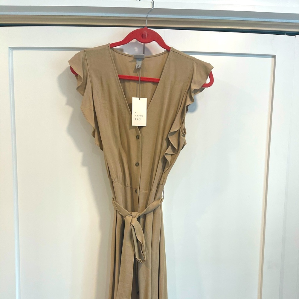 A New Day midi button up dress